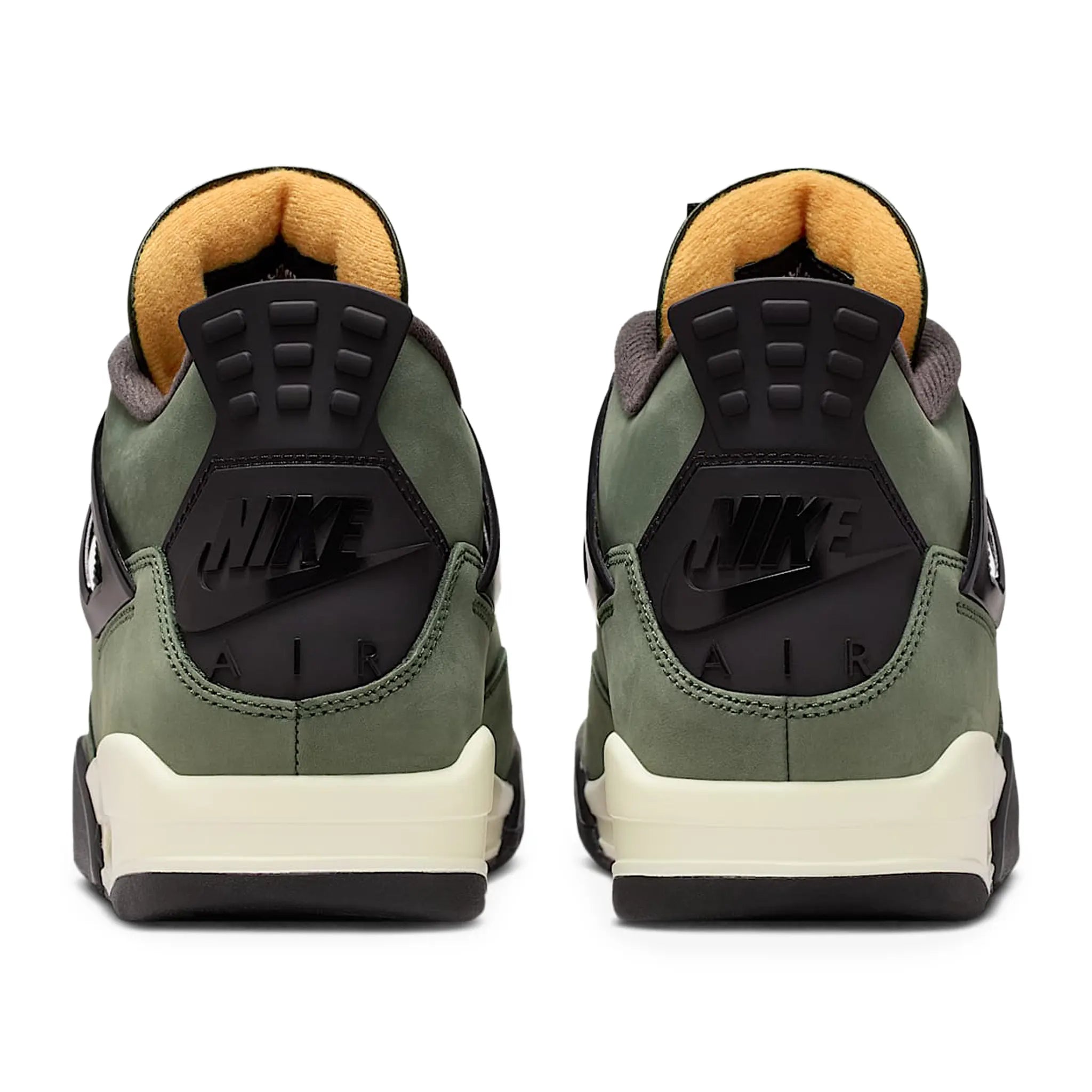 Back View of Undefeated x Air Jordan 4 Sneaker (2025) IB1519-200